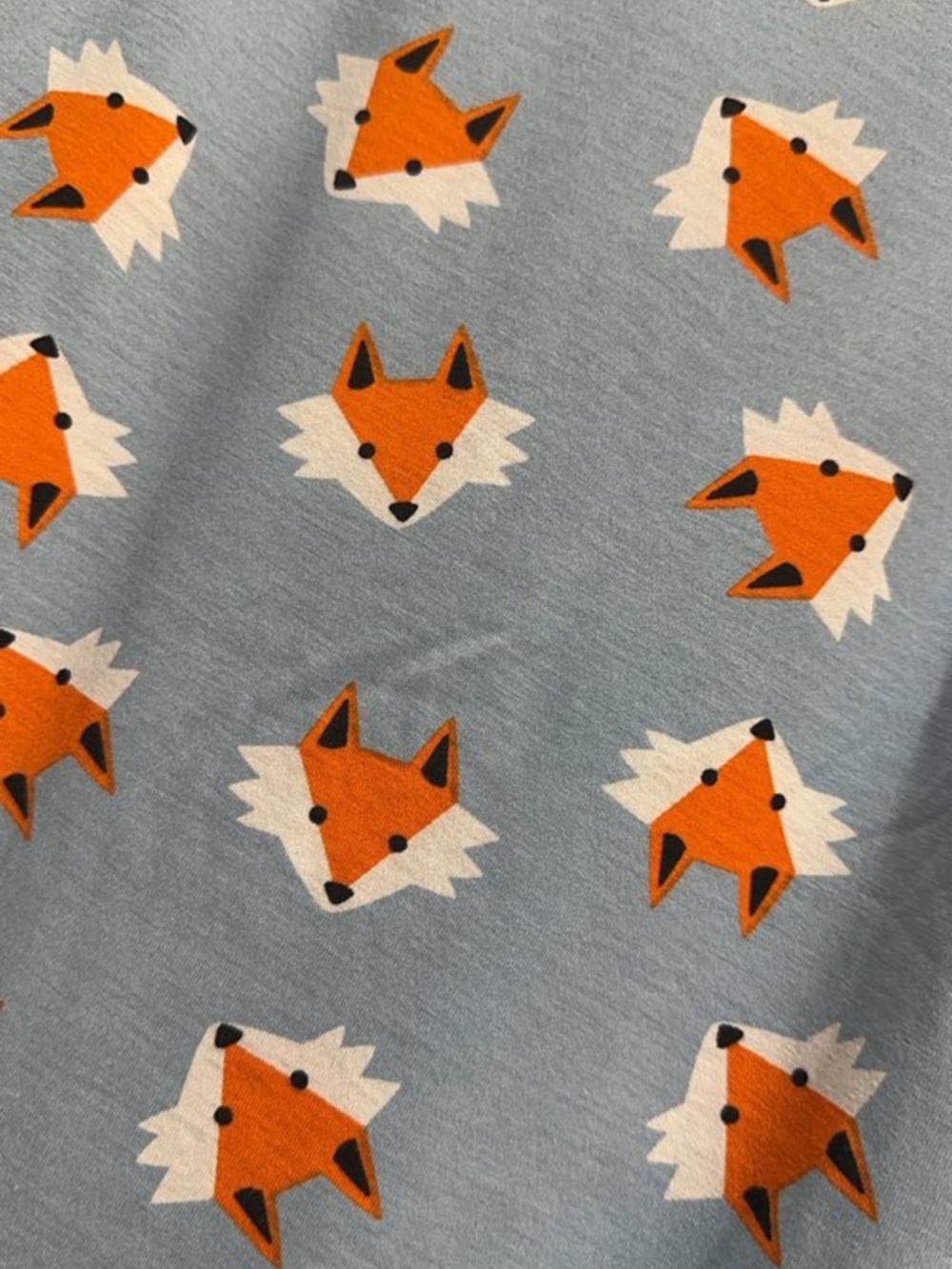 LuLaRoe Blue Tank Top with Orange Fox Print - Picture 3 of 3